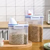 1.5/2kg Airtight Food Storage Bucket with Measuring Cup - Durable, Moistureproof Plastic Container for Kitchen Essentials 1