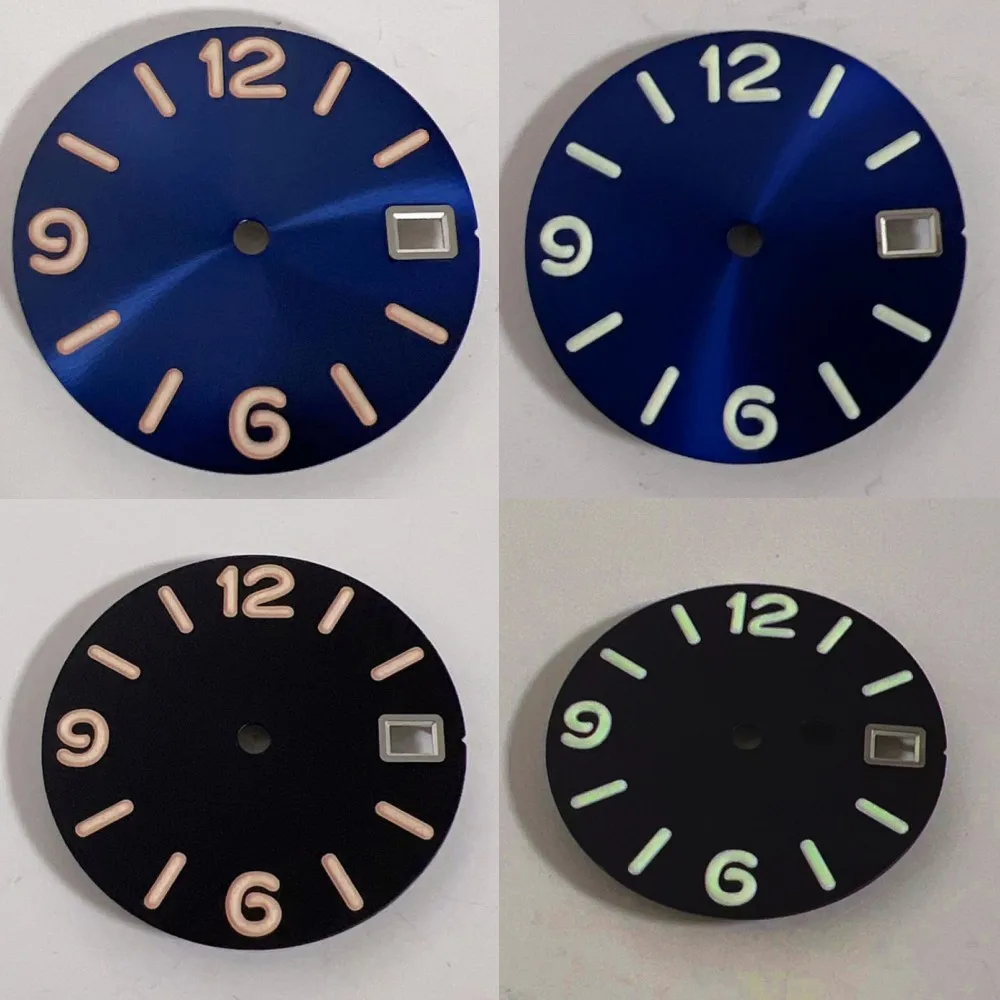 285mmFrostedGreenLuminousWatchDialForNH36NH354R7SMovement