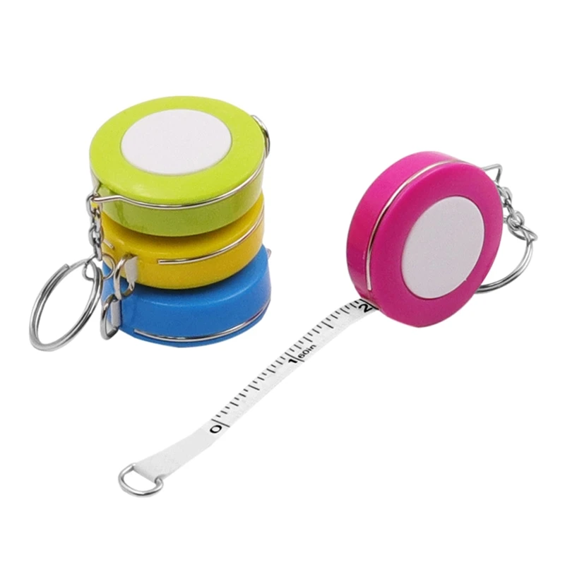 1Pc 150CM Portable Ruler Mini Measuring Tape Measure Retractable Metric  Belt Colorful Centimeter Inch Children Height Ruler