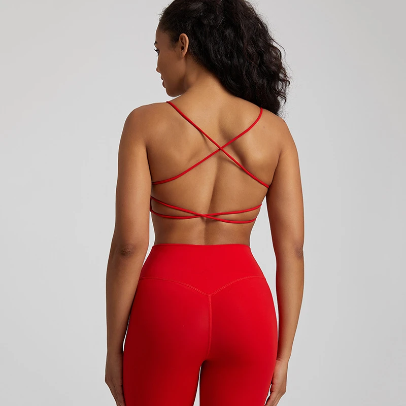 Backless Bralettes Women, Sexy Backless Top Yoga