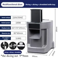 110V 220V Electric Food processor Vegetable, Carrot, Potato Chopper, Slicer and Dicer Vegetable Shredding Machine & 3 Knife Disc 1