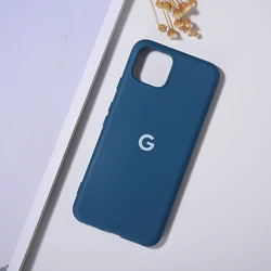 Premium Liquid Silicone Shockproof Phone Case - Soft Back Cover for Pixel 4XL (Blue)