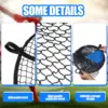 Soccer Aid Top Bins Target Goal Net Set Easy to Attach and Detach to goals for Corner Shooting Top Corner Target Nets 4