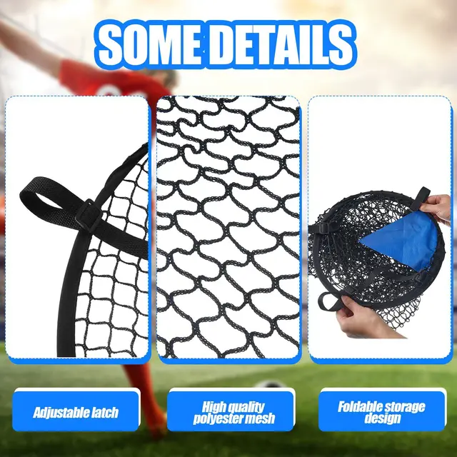 Soccer Aid Top Bins Target Goal Net Set Easy to Attach and Detach to goals for Corner Shooting Top Corner Target Nets 4
