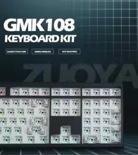 GMK108 DIY Kit Three Mode RGB Hot-swap South-facing Barebone Gaming Mechanical  Keyboard Kit VIA/QMK Gasket-Mount