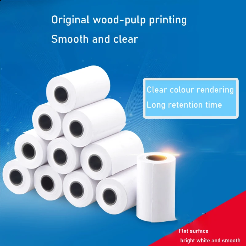

5pcs Calculator Printing Paper 30*57mm Pure Wood Pulp Calculator Paper Office accessories For Canon MP-120MG/P1-P23/HR-8TM