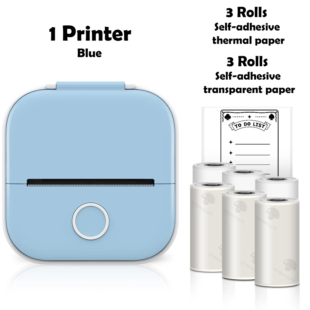 mini bluetooth printer Phomemo Mini Printer Sticker Maker Portable Pocket Thermal Instant Photo Printer Wireless Receipt Label Maker Printer for Sticky best mini photo printer for iphone Printers