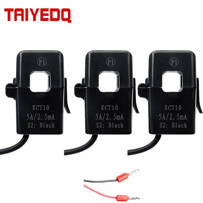 3PCS Split Core Current Transformers Single Phase CTS With mA Output KCT10 5A-75A current transformer