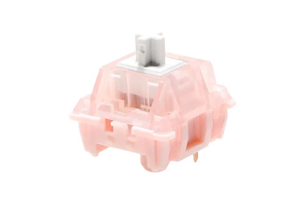 CIY Sakura Switch Linear Switch 37g for Gaming Mechanical Keyboard Pink Factory Lubed 50M PC POK Nylon Long Spring