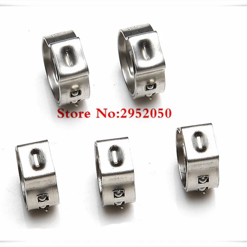 MISPIRE 25PCS 304 Stainless Steel Single Ear Hose Clamps - 26.9-30.1mm Stepless Clamps For Plumbing & Auto - View #2