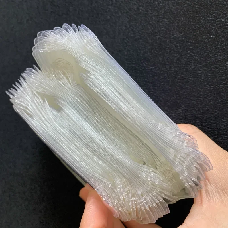 10PCS Clear Plastic Self-Proclaimed Bags For Jewelry Gift Clear PVC Self Seal Storage Bags new arrival 30pcs 11 11cm pouches sealed transparent plastic bag packaging jewelry diy custom ziplock clear self seal bags b2849