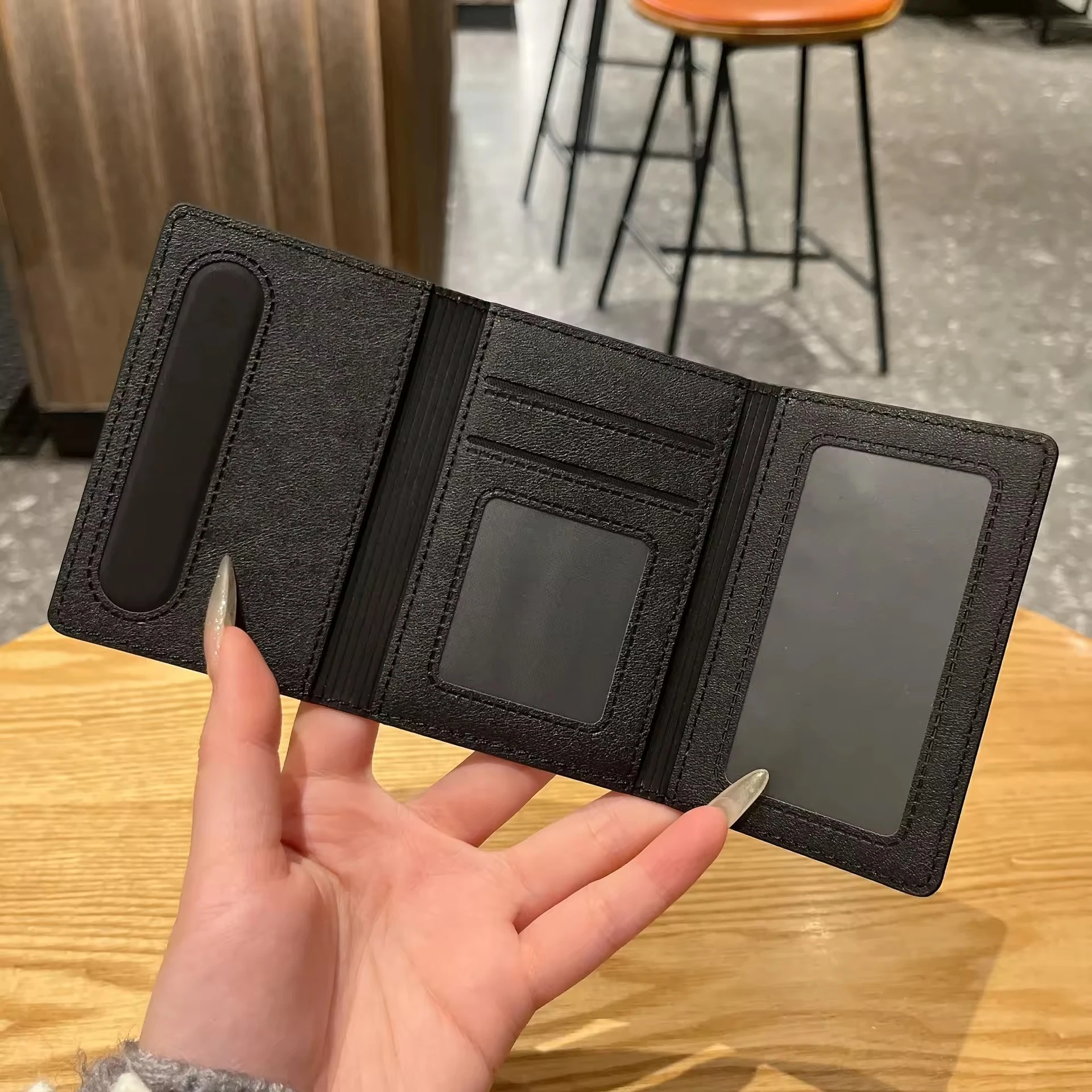 Magnetic Tri-Fold Cardholder with Strong Magnet Clip – Stand and Magnetic Wallet