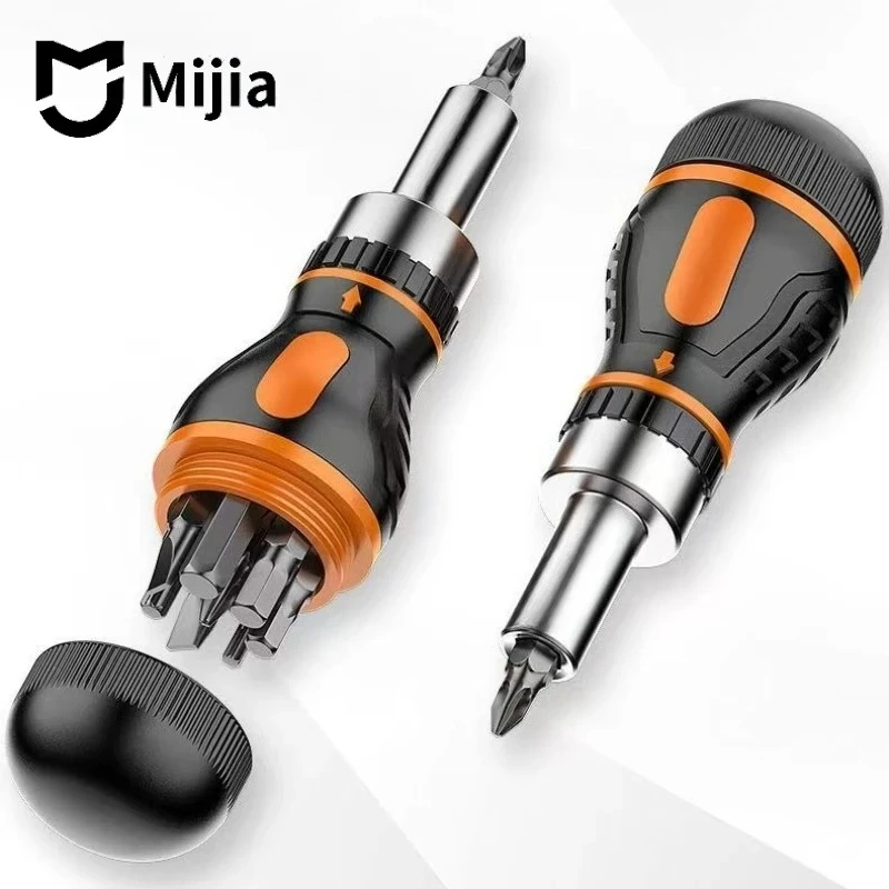 Screwdriver Set MIJIA 9 In 1 Adjustable Ratcheting Magnetic Nut Driver Multifunctional Electronic Repair Hand
