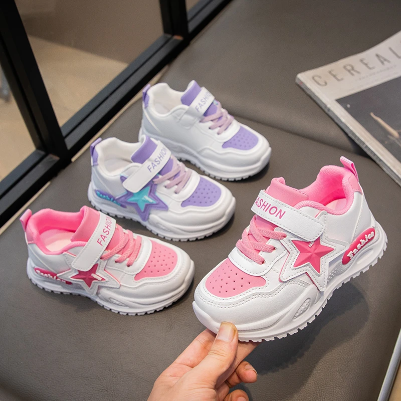 Children Shoes Student Casual Breathable Soft Sole Kids Sneakers Girls Youth Running Fashion Kids Sports Shoes Christmas Gift 5