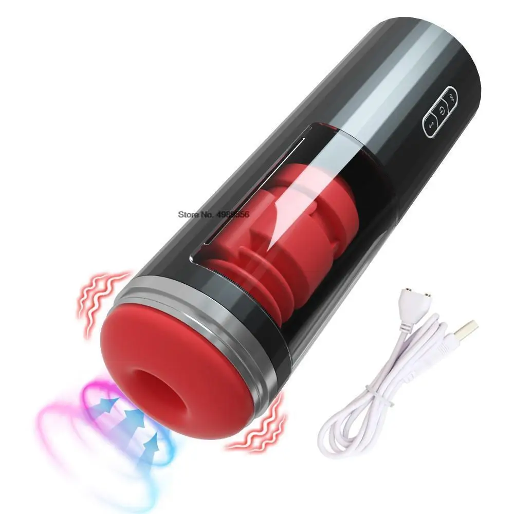 Telescopic Automatic Male Masturbator With Suction And Vibration_voghion.com