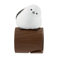  Bandai Gashapon The Bird Parked on The Wood Cute Umbrella Marker Dolls Shoebill Long-tailed Tit Cockatiel Action Figure Toys 