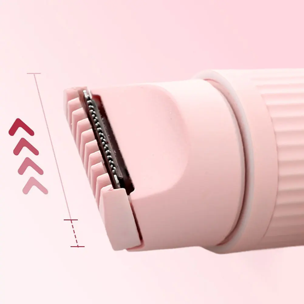 Body Shaver for Women Rechargeable Hair Removal Razor 2 in 1 Pubic Hair Trimmer for Pubic Legs Body