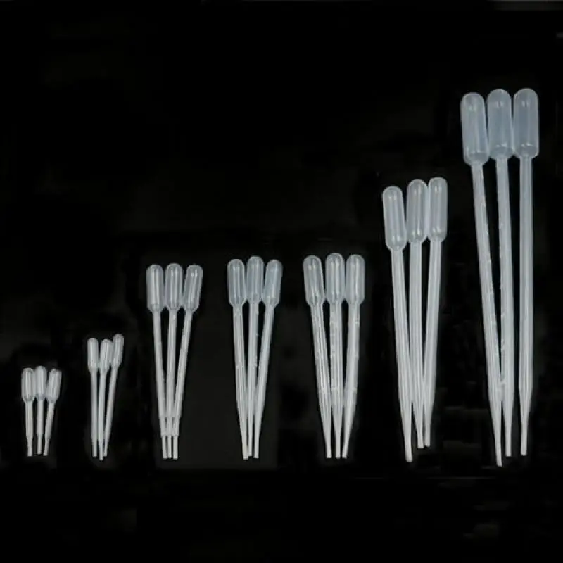 0.2/0.5/1/2/3/5/10ML Laboratory Tools Pipettes Plastic Disposable Graduated Pasteur Pipette Dropper Polyethylene Makeup Tools