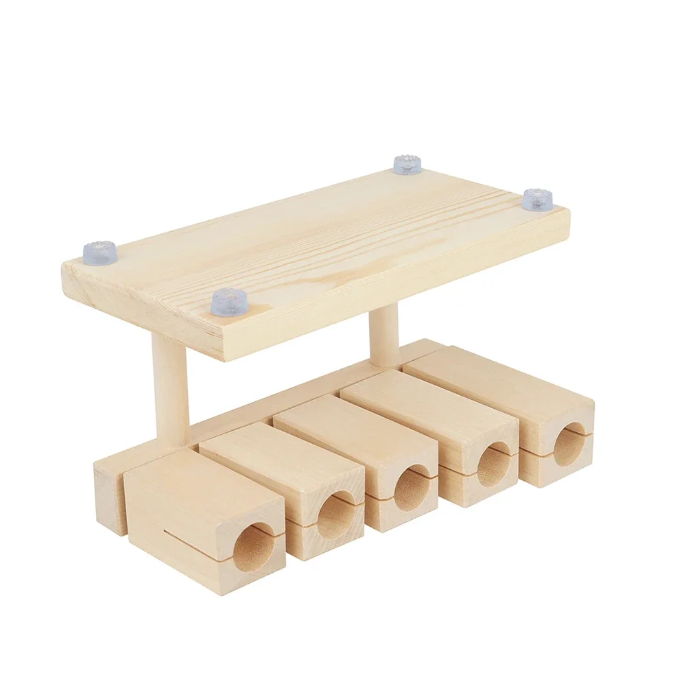 Orff Musical Instruments 5 Tone Xylophone Wooden Muyu Clapper With Drumsticks Kids Educational Toys Gifts Percussion Instrument