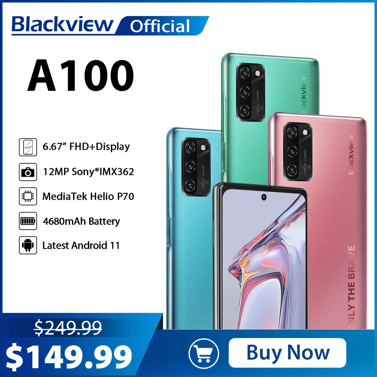 フィルムが か~びぃ様専用 Blackview A100 グリーン 新品同様の通販