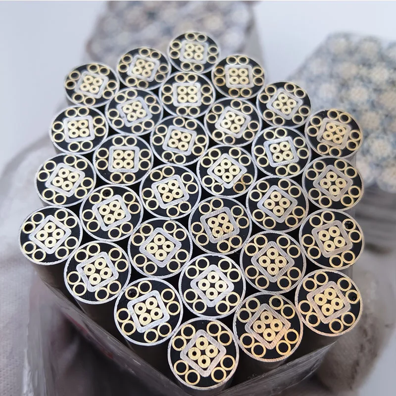 1piece New 8mm Mosaic Pin for Knife Handle Decorative Rivets Colored Resin Filling Mosaics Rivets Nail Steel Tube Length 60mm