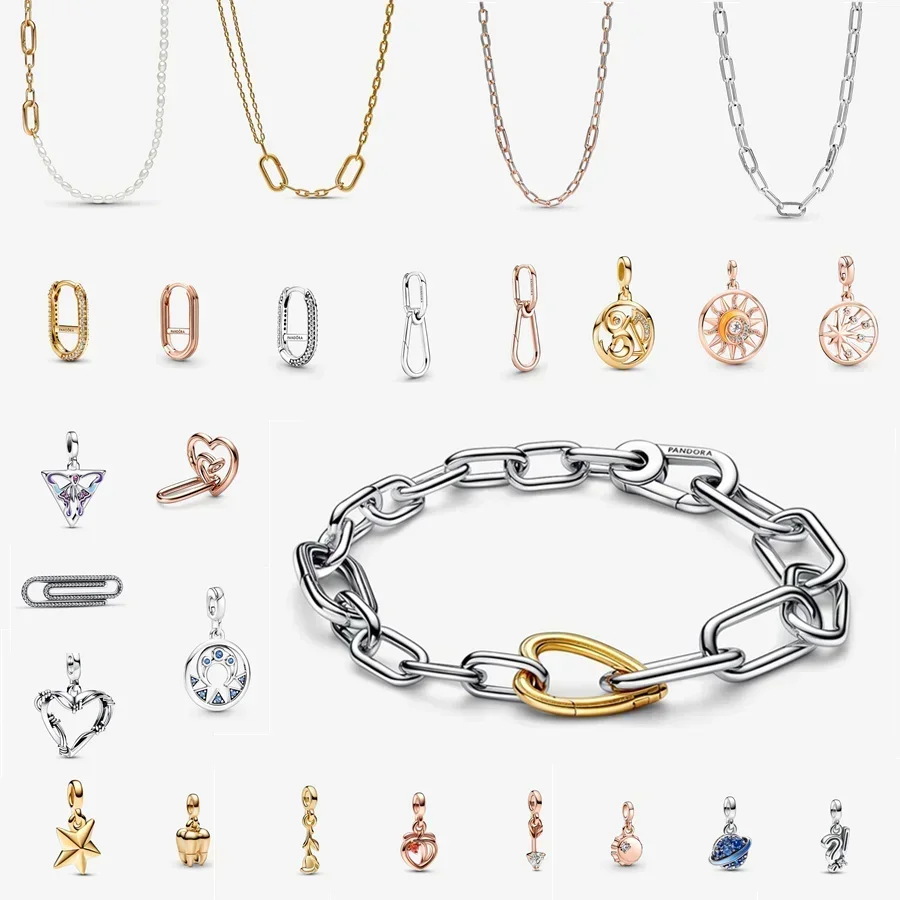 

Summer Jewelry for Women 925 Sterling Silver Beadeds Bracelets Fit Original DIY Charms Bijoux Femme Argent Beads Bangle