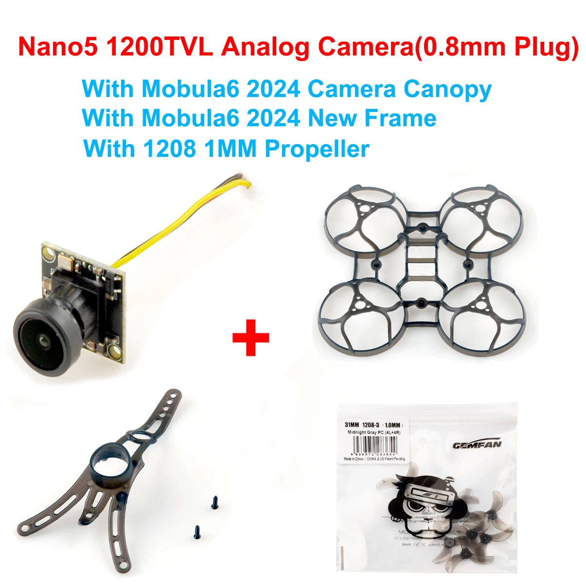 Drone FPV Micro Nano7 0.8mm 4IN1 Full Set - Kit Complet