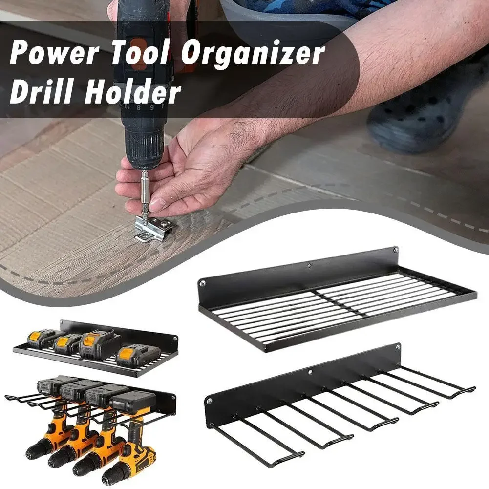 40cm power tool organizer wall mount garage electric variety storage rack screwdriver father tool type drill accommodate