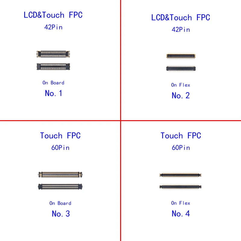 2-10Pcs Display Lcd Connettore Fpc Sulla Scheda Madre Per Ipad Air4 Air 4 10.9 Pollici A2316 A2324 A2325 A2072 Touch Screen Flex Plug