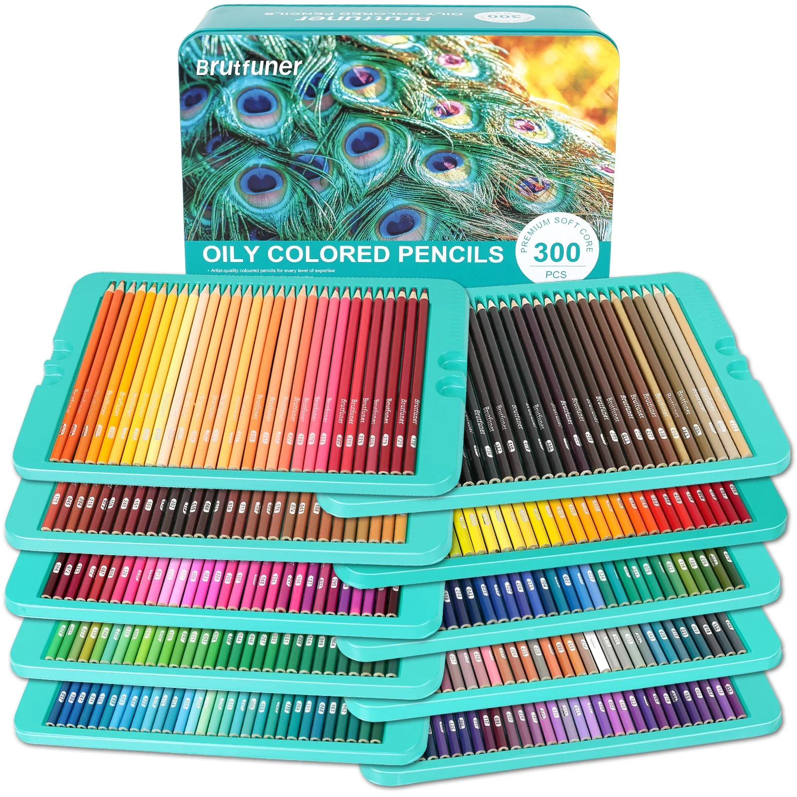 Colored Pencils Soft Core Drawing Coloring Artist Pencils Vibrant Tin