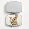 Flower Bunny Designed Metal Box, Ideal for Travel, Outdoor Activities or As A Gift - Suitable for Medicine, Small Items Storage 4
