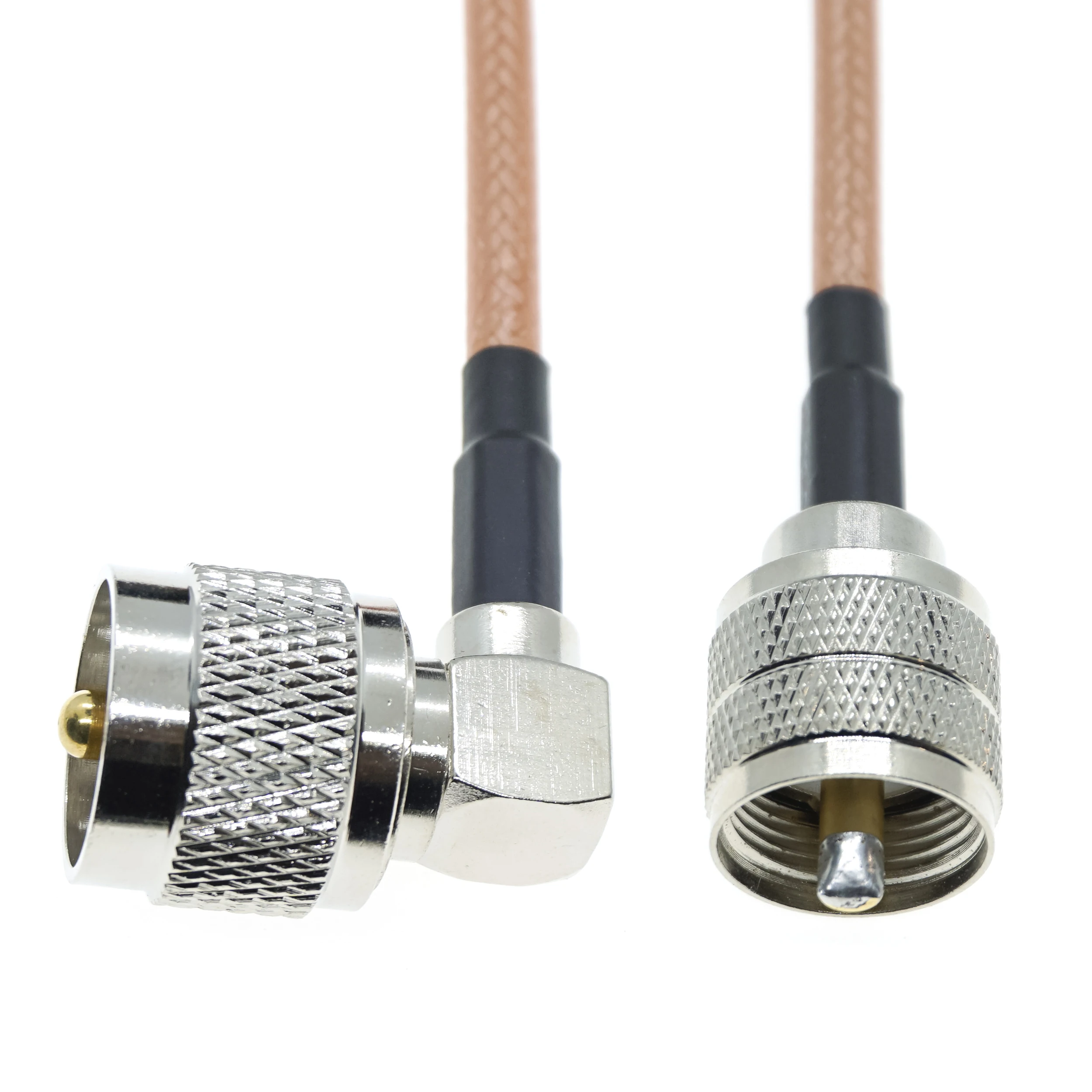 Ângulo Direito Crimp Antena rf Pigtail Cabo Coaxial Rg400 Pl259 Uhf Macho Plug para Uhf Macho 50ohm