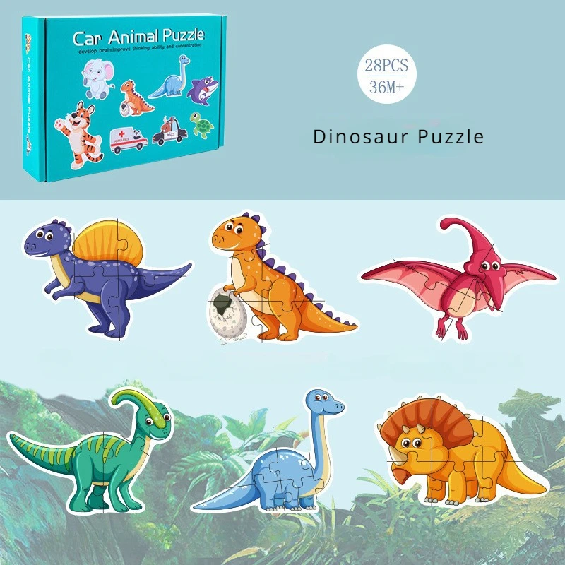 

Мультяшные игрушки-пазлы, детские животные динозавров, морские транспортные блоки, улучшенное искусство, строительные элементы