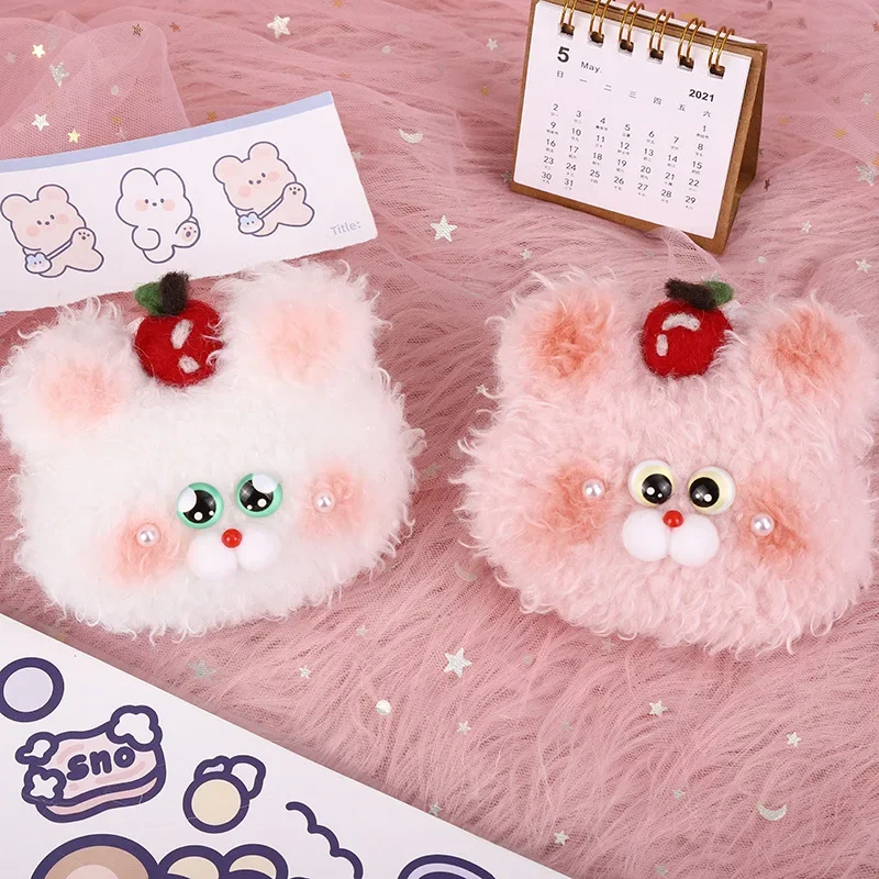 

Мягкие плюшевые игрушки Apple Bear ручной работы с животными, хобби, розовые красочные мягкие куклы, брелки для детей, подарки