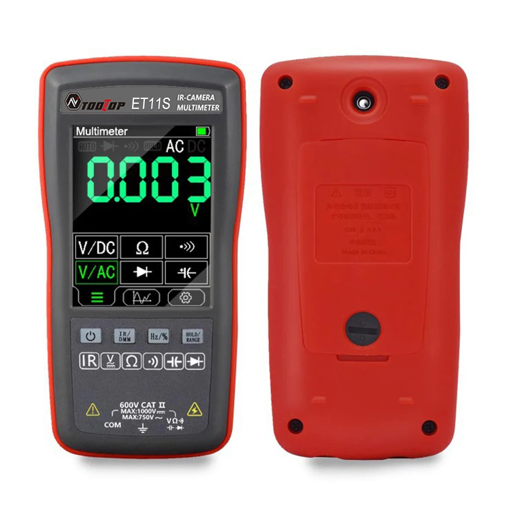 

Thermal Imaging Camera Multimeter 2 in 1 Portable Electrical Instruments 90*120 Pixels VM CM 2.8 inch Touch Screen ET11S / ET12S