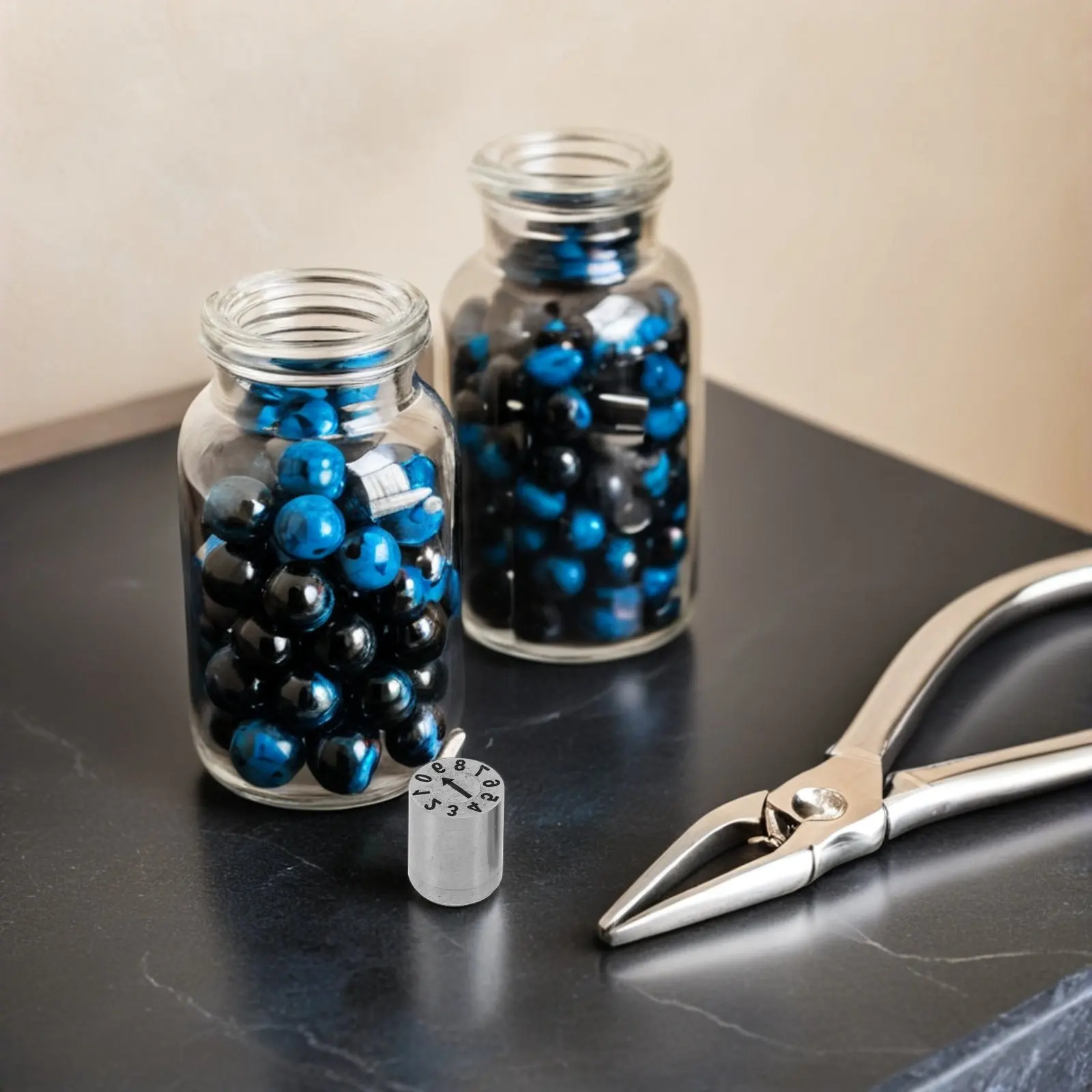 2개 조절 가능한 날짜 번호 스탬프 다용도 순차 번호 스탬퍼 사무용 수동 날짜 스탬퍼 도구 (플라스틱 병, 계란용)
