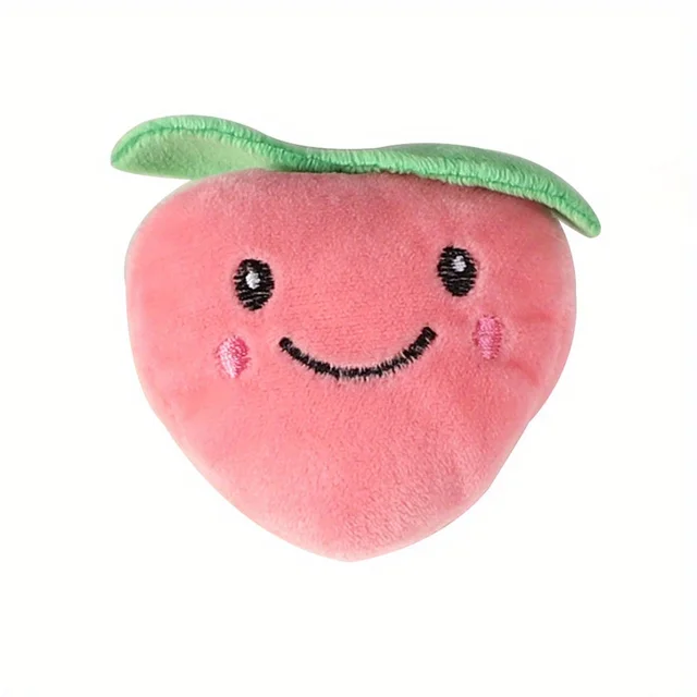 Plush Cat Toys Interactive Kicker Teeth Grinding Fruit Shaped Pet Toy for Kittens 4