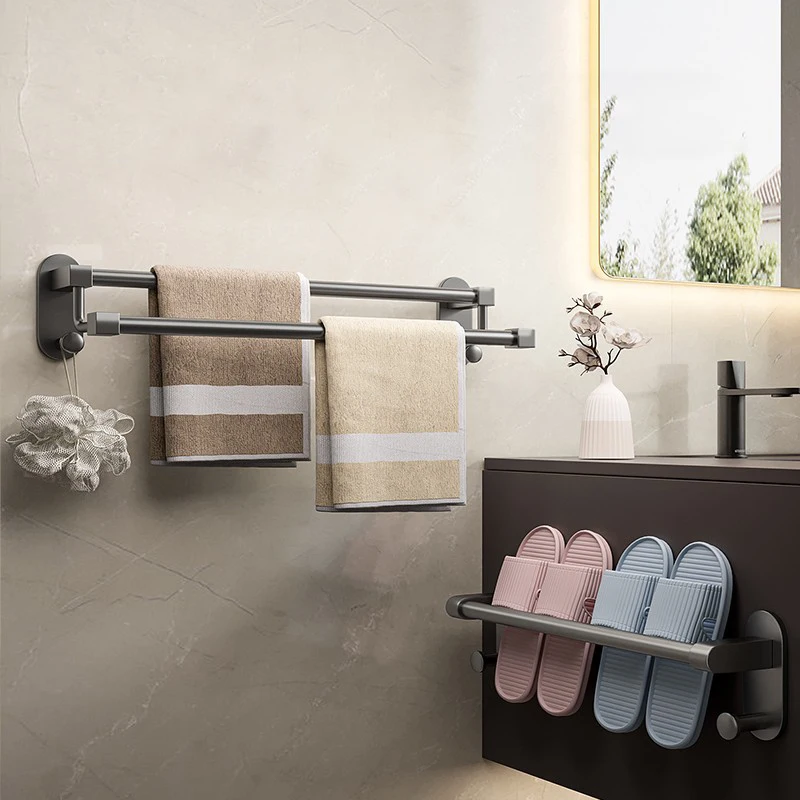 Towel Rack Towel Holder Ermo Bathroom Accessories Towel Wall Mounted Holder Shelving Rack 304 Stainless Steel 30/40/50/60CM
