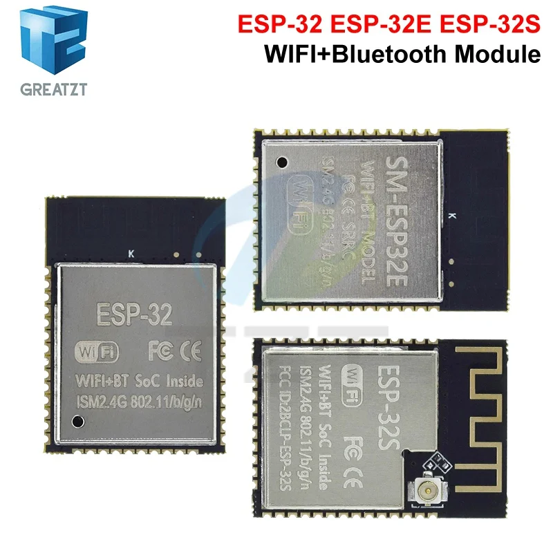 GREATZT ESP32 ESP-32 Drahtloses Modul ESP32-S ESP-32 ESP-32S mit 32 Mbit PSRAM PCB-Antenne mit 4MB FLASH
