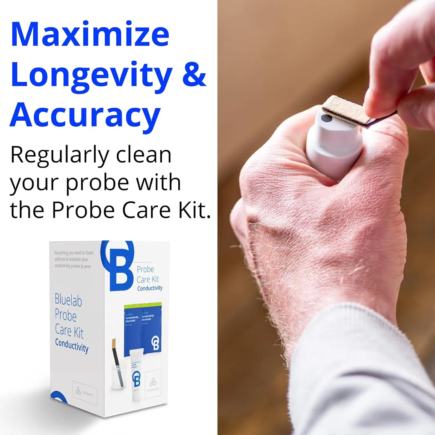 Pen Meter and Probe Care Kit for Conductivity-Water, Temperature and Nutrient Tester (CF, EC, PPM 500/700)