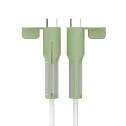 Eco - Friendly Silicone Charger Cable Protector - Soft and Durable Cover (Green)