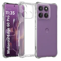 Durable Transparent TPU Shockproof Phone Case for Motorola Edge 60s (Transparent)