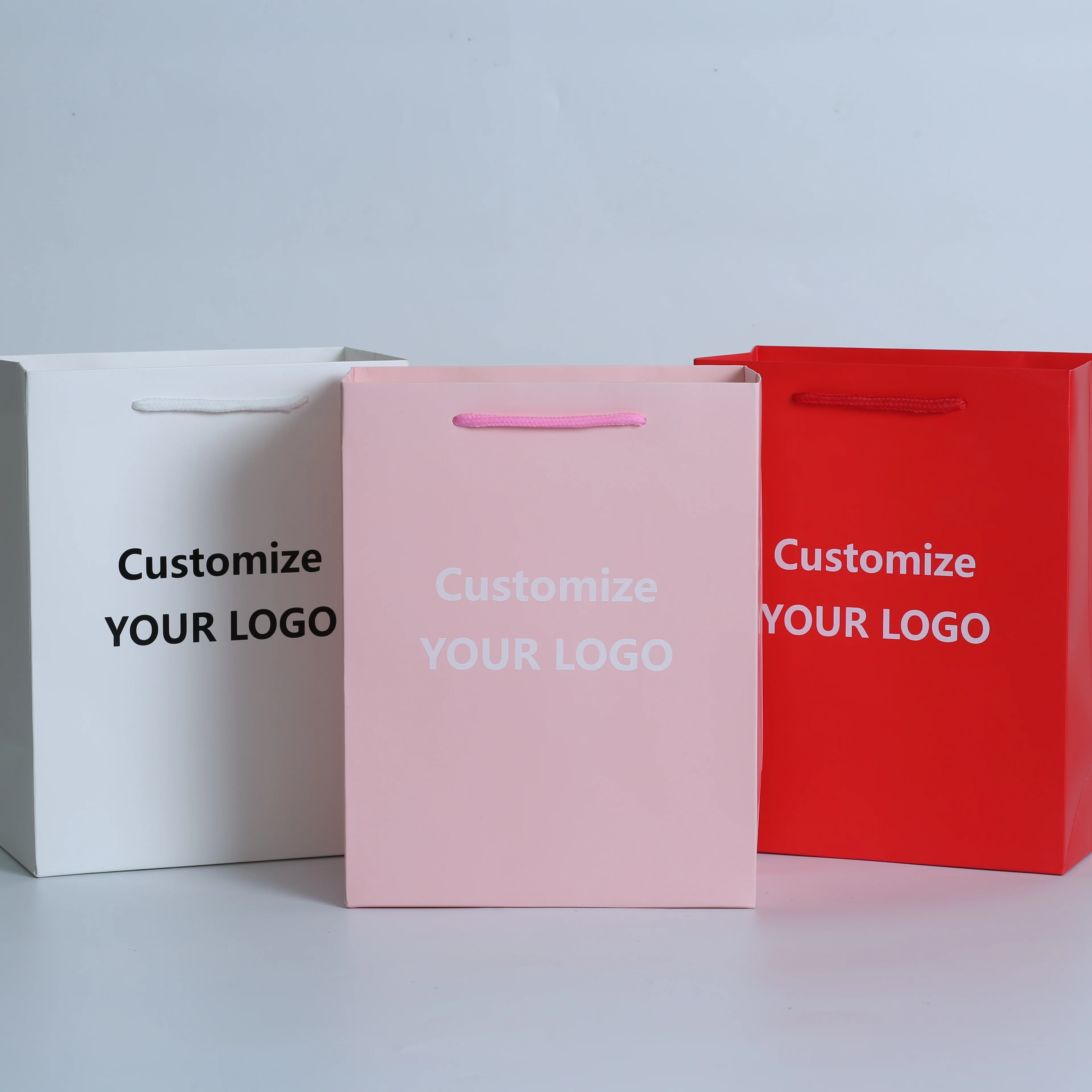 20pcs Custom Logo Kraft Paper Bag Gift Wrapping Bags Recyclable Paper Shopping Packagin... - SKU KPB01942 - UGI Packaging