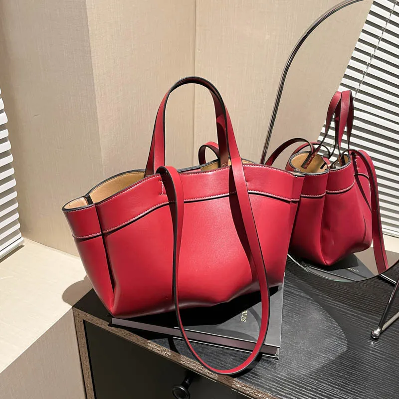 Fashion Leather Large Capacity Women Handbags Designer Letters Shoulder Crossbody Bags Luxury Big Shopper Women Tote Bag Shopper