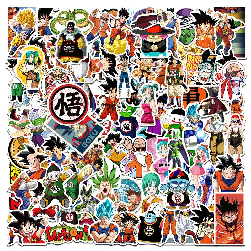 50 Mixed Demon Slayer Naruto One Piece Dragon Ball Z Anime Stickers Vinyl  Decals