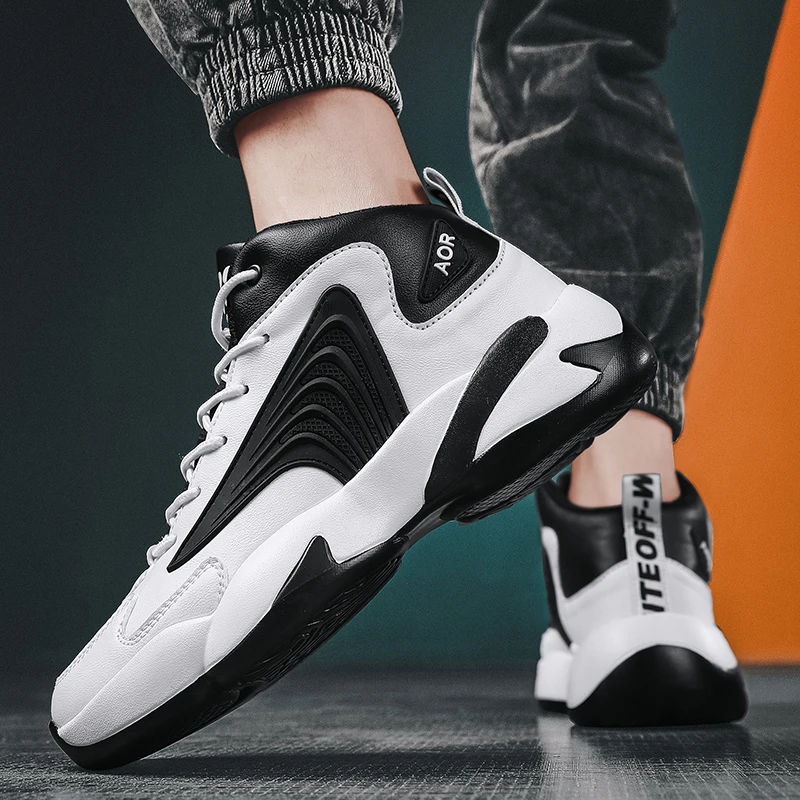 Basketball Shoes For Men Fashion Casual Sports Boys Sneakers 2022 Trend Male Rubber Breathable Kids Footwear Children Boots