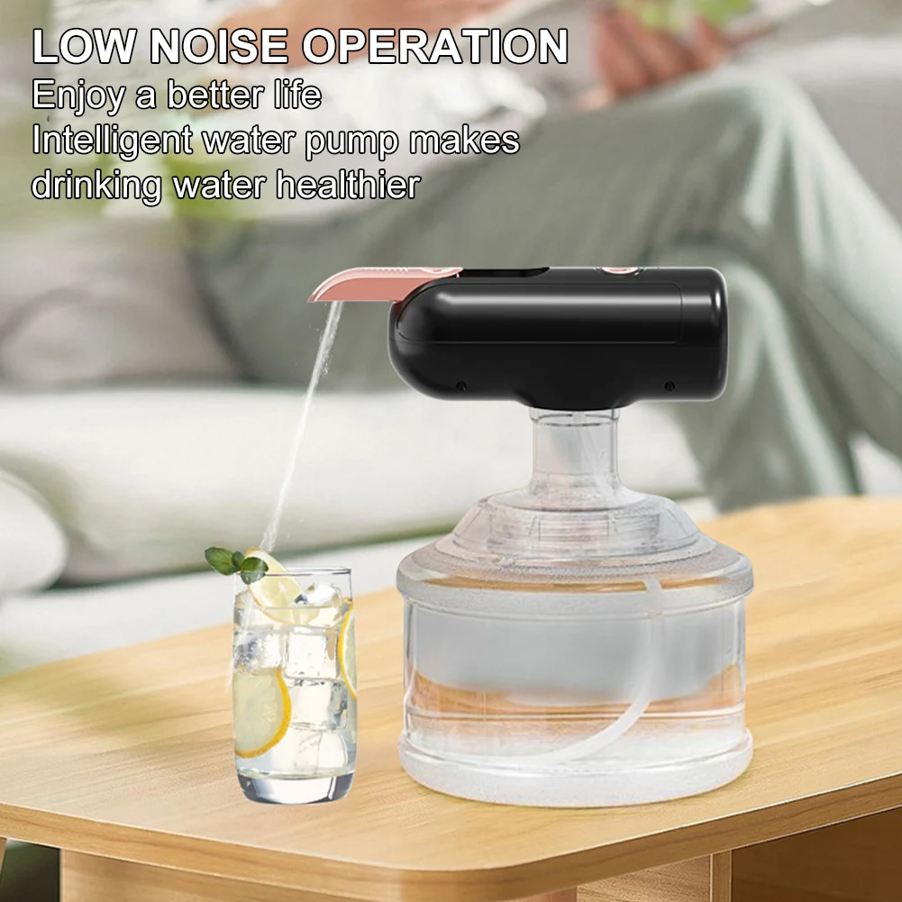 Electric Water Bottle Dispenser Retractable Water Spout USB Charging Bottle Switch Drinking Jug Pump for Camping