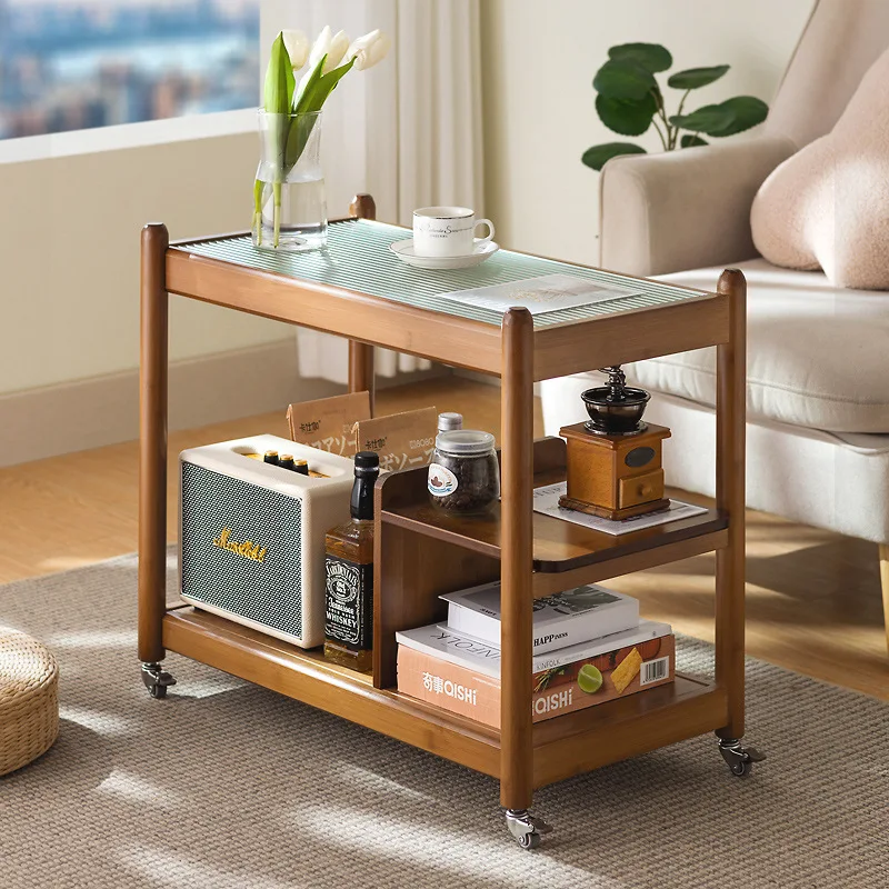 Bamboo Sofa Side Several Tea Table Removable Large Capacity Storage Shelf Living Room Balcony Coffee Table Afternoon Tea
