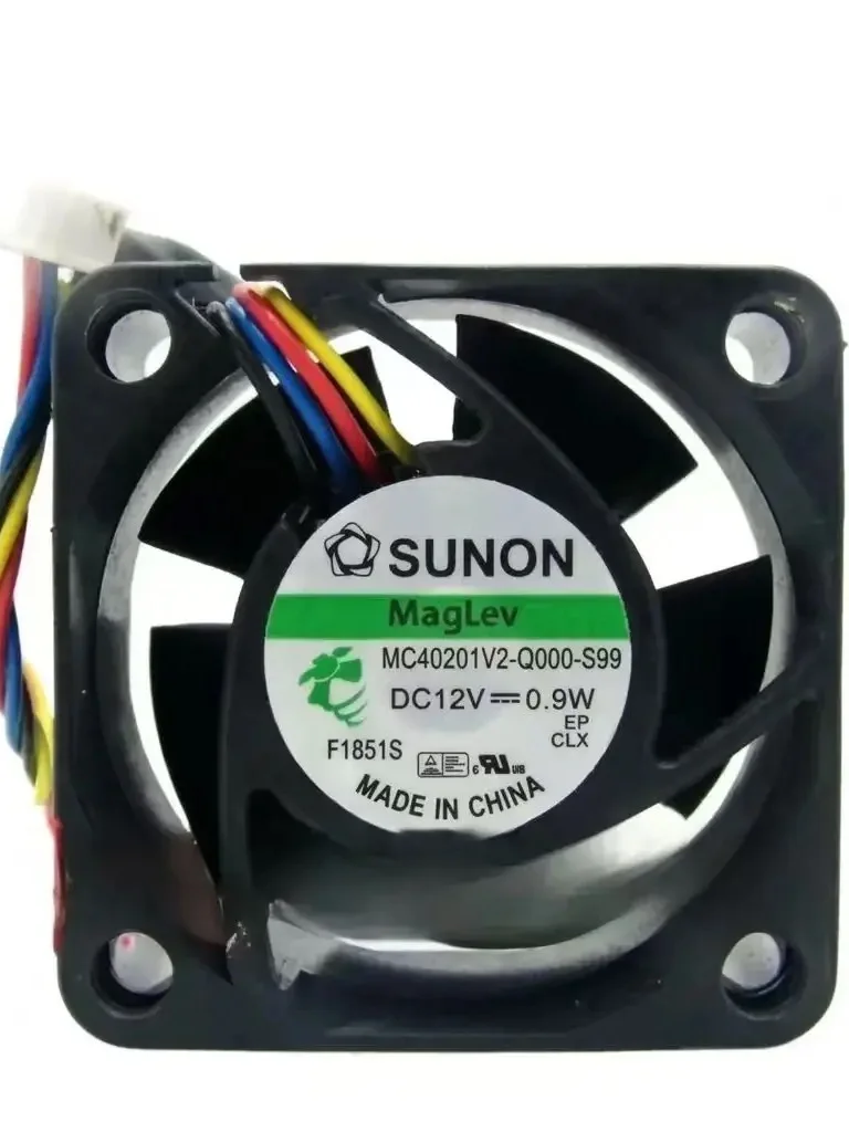 Sunon MC40201V2-Q000-S99용 40mm 4cm 팬 40mm 12V 0.9W 4선 4020 소형 장치용 냉각 팬