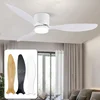 LED Light DC Motor Modern Ceiling Fan Kitchen Living Room Dining Room Household High Air Volume Remote Control Pendant Light 1